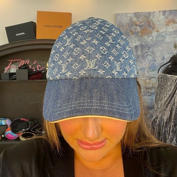 Limited edition Denim Louis Vuitton hat large - Picture 1 of 10
